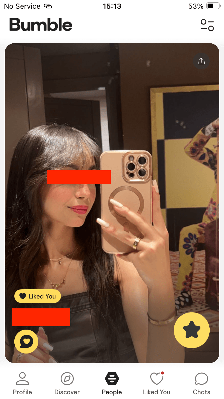 Dating app screenshot