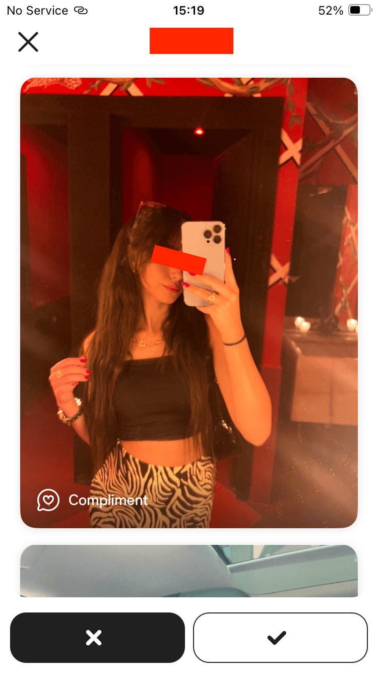 Dating app matches screenshot