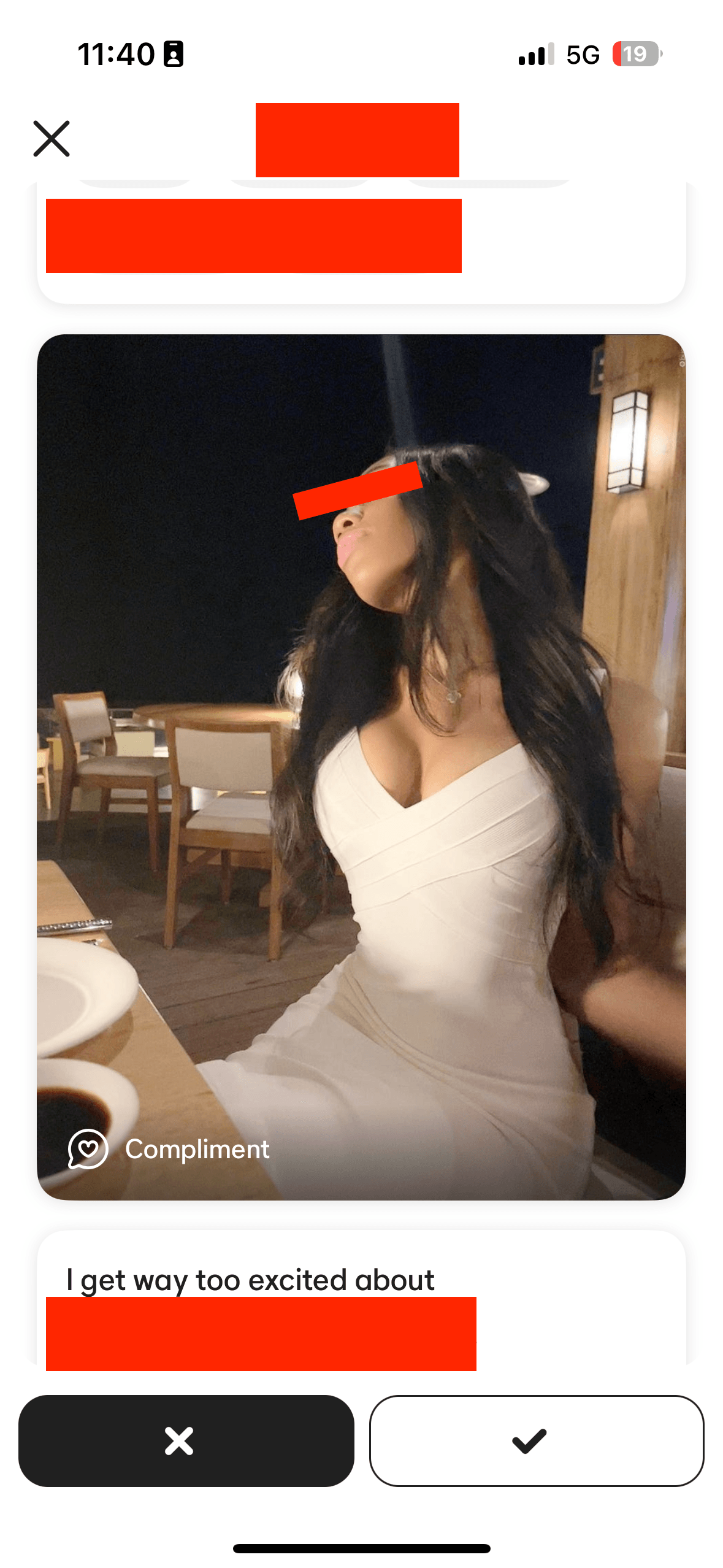 Dating app screenshot