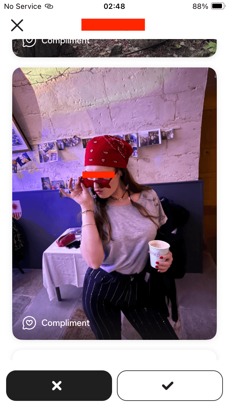 Dating app matches screenshot