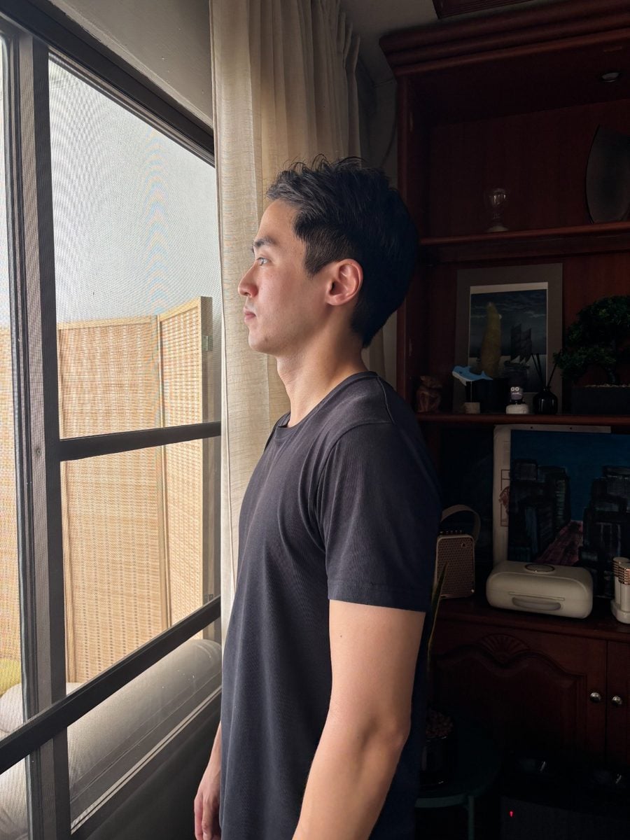 Example training photo, side profile facing left
